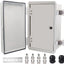 Caja eléctrica IP67 acero inox cubierta gris