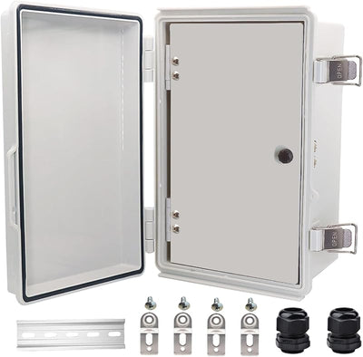 Caja eléctrica IP67 acero inox cubierta gris