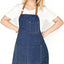Delantal ajustable con babero 2 bolsillos para chef mujer