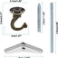 2 Set Ganchos Techo Resistentes Bronce 2.17"