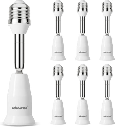 Extensor enchufe luz E26 ajustable flexible 180°