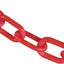 Cadena barrera plástico resistente rojo 2pulg 500pies