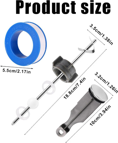Kit reparación drenaje fregadero 2 pzas tapón y varilla