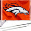 Kit mástil y soporte bandera naranja Broncos