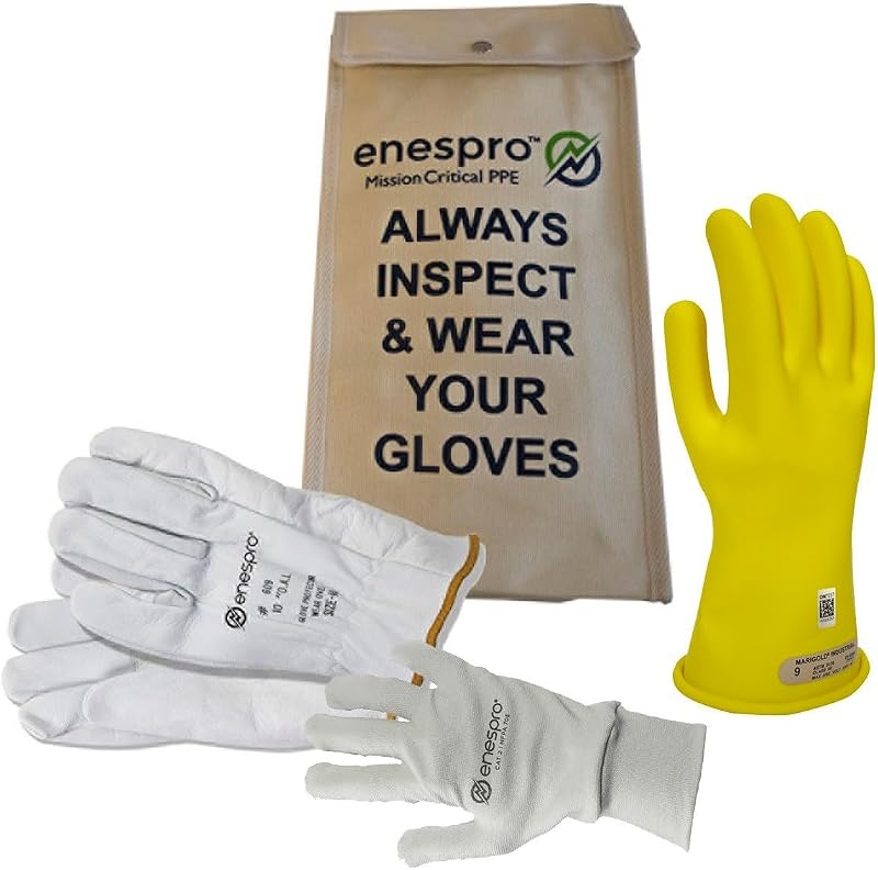 Guantes eléctricos aislados 500V AC 750V DC pack 3