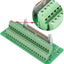 Placa separación cabezal macho 2x20 pins 0.1 para PLC MCU