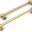 Set 10 Tiradores Bronce Champagne Cepillado 7.5"