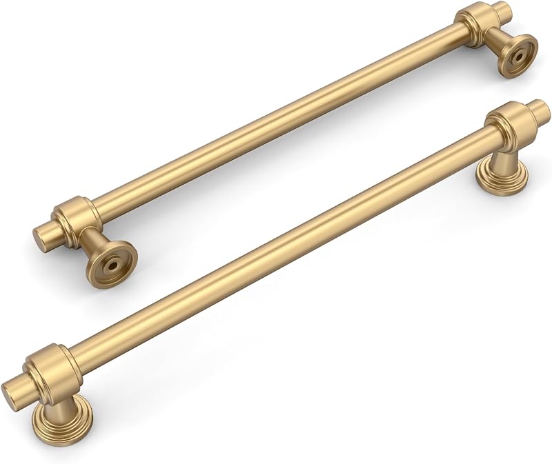 Set 10 Tiradores Bronce Champagne Cepillado 7.5"