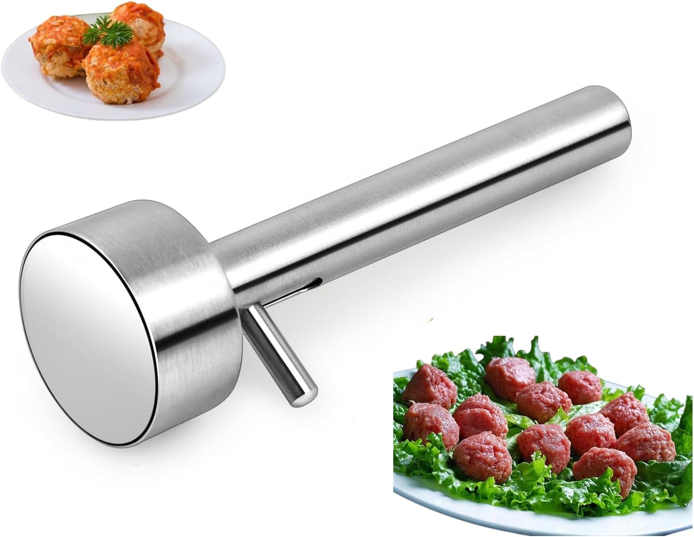 Cuchara y bola para falafel acero inox antiadherente