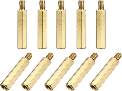 Separador latón hexagonal M4x25mm para PCB drone y circuito 10uds