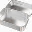 6 Pzas Contenedor Metal Bisagra 4.5x3.3" Color Plateado
