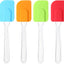 Set 4 Espátulas Silicona 10pulg para Cocinar y Hornear