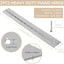 2 Bisagras Piano Acero Inox 24" x 3"