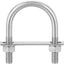 Pernos U M10 acero inox 1.85" con tuercas para remolque