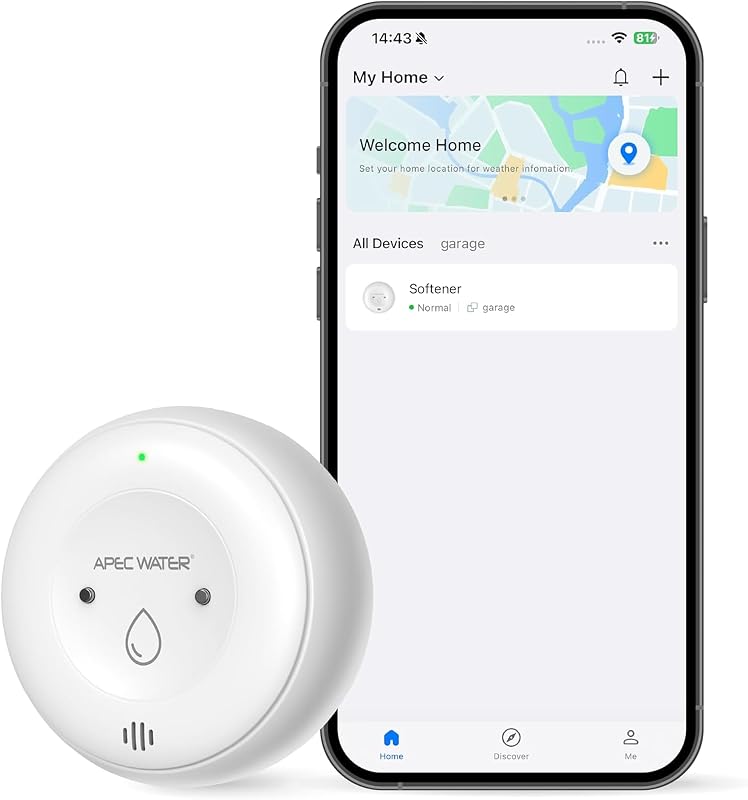 Detector fugas agua WiFi con app alertas en tiempo real