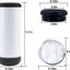 12 Vasos Blanco con Altavoz Bluetooth 16oz Acero Inox