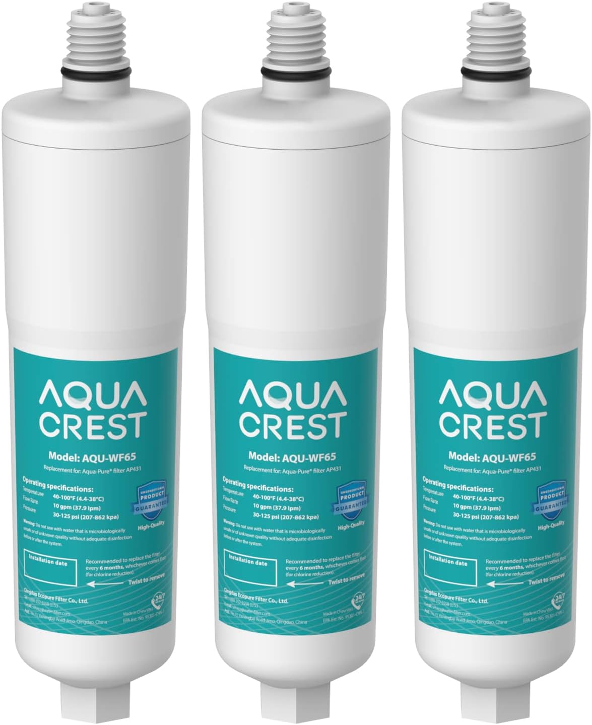 Cartucho repuesto Aqua-Pure AP430SS 3 pzas