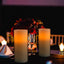 Velas LED sin llama 7x3" amarilla set 2 con control