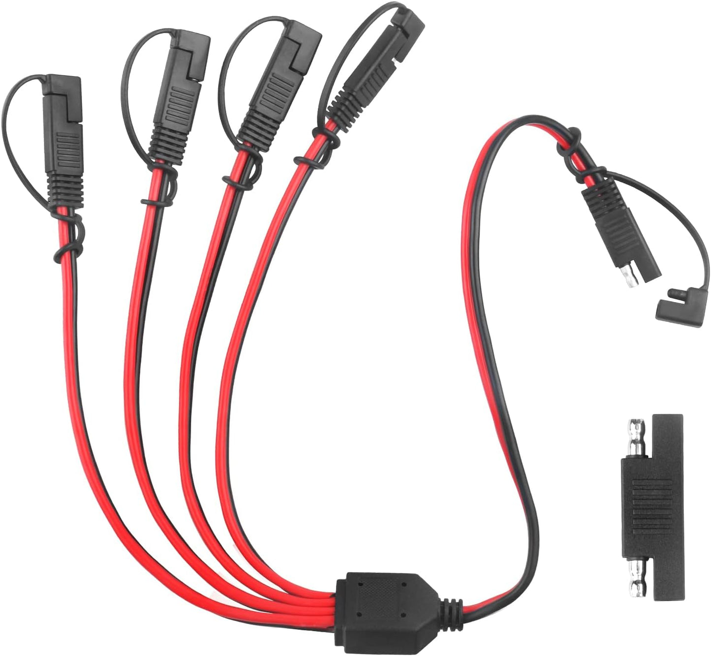 Cable divisor SAE 1 a 4 vías 2 pies con adaptador