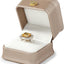 Caja regalo anillo piel sintética terciopelo interior oro rosa