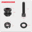 Kit hardware acoplamiento sillín Softail Harley 114 18-24