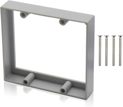 Extensor caja eléctrica gris 3/4pulg 2 bandas resistente