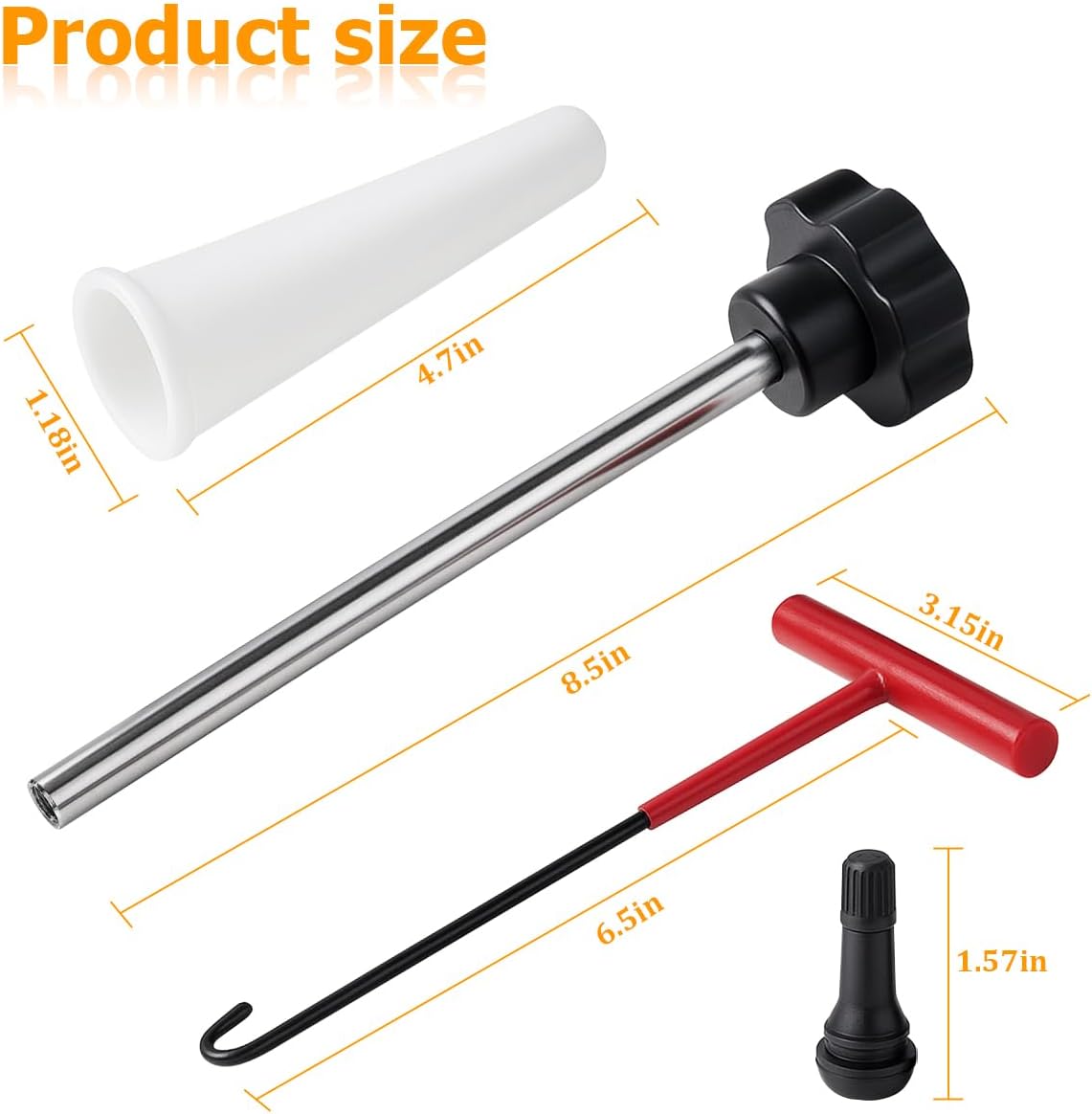 Kit cambio rápido válvula neumática coche 7 pzas