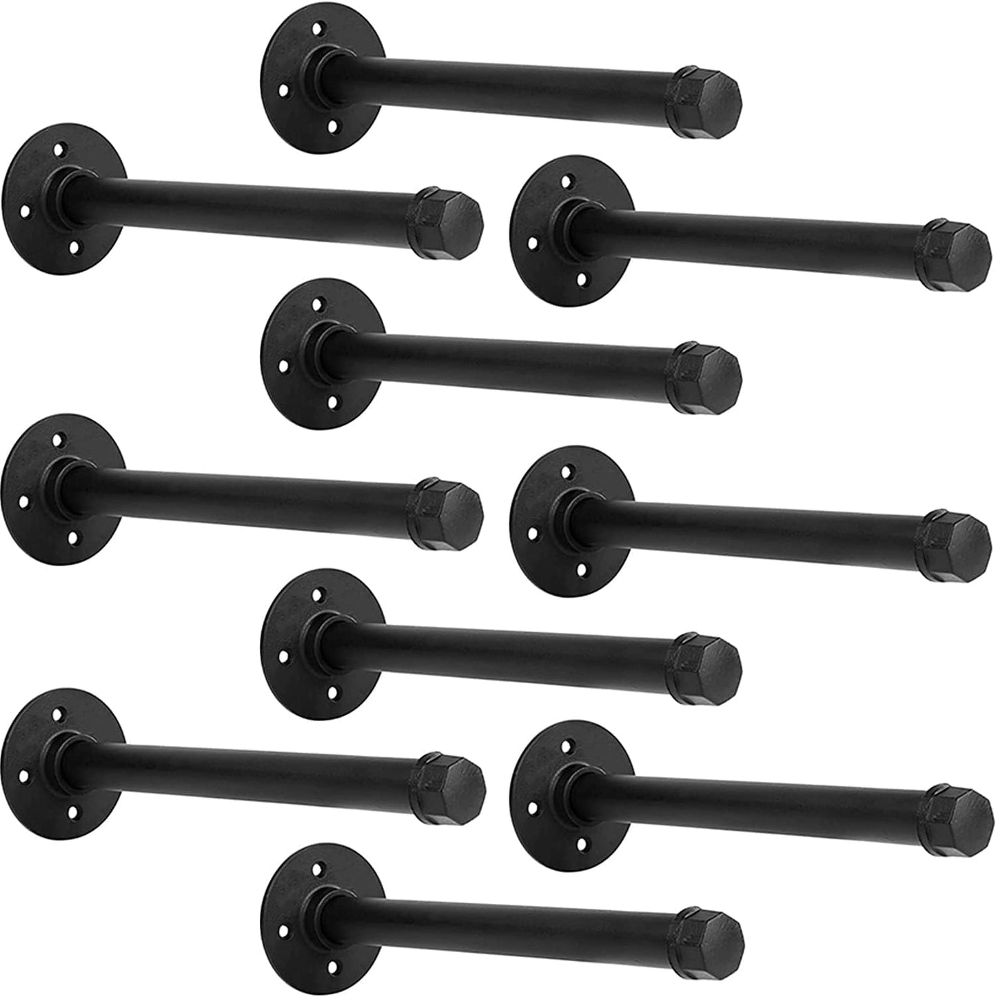 Soportes estantería pared 12pulg 10pzas incluye accesorios