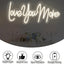 Letrero neón LED romántico para dormitorio y pared 15.7x7.1pulg