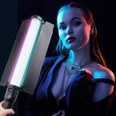 Kit varita iluminación 18W soporte trípode 79pulg luz LED RGB