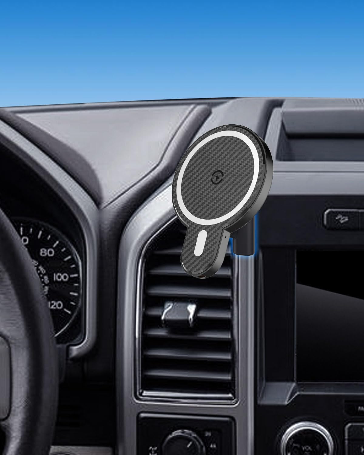 Soporte magnético teléfono Ford F-150 15W inalámbrico