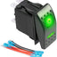 Interruptor basculante 5 pines LED verde 20A/12V 10A/24V para auto