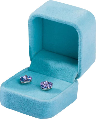 2 Cajas Terriopelo para Anillos Joyas con Colgante