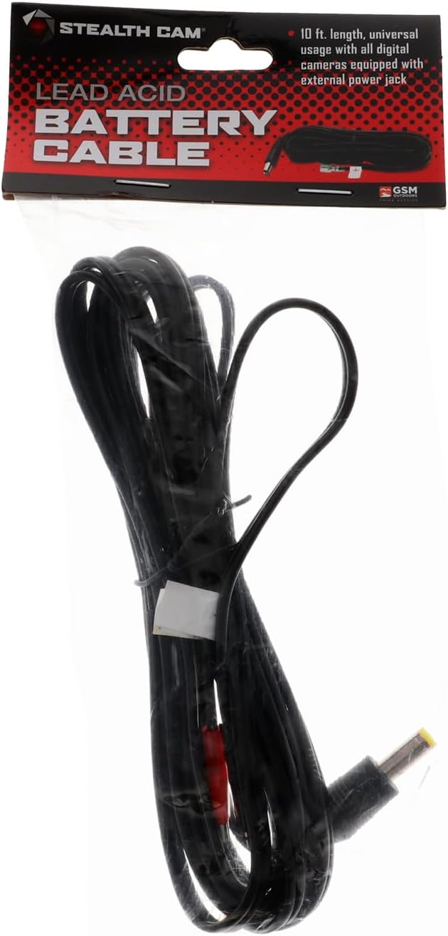 Cámara vigilancia trail con cable 10pulg negro