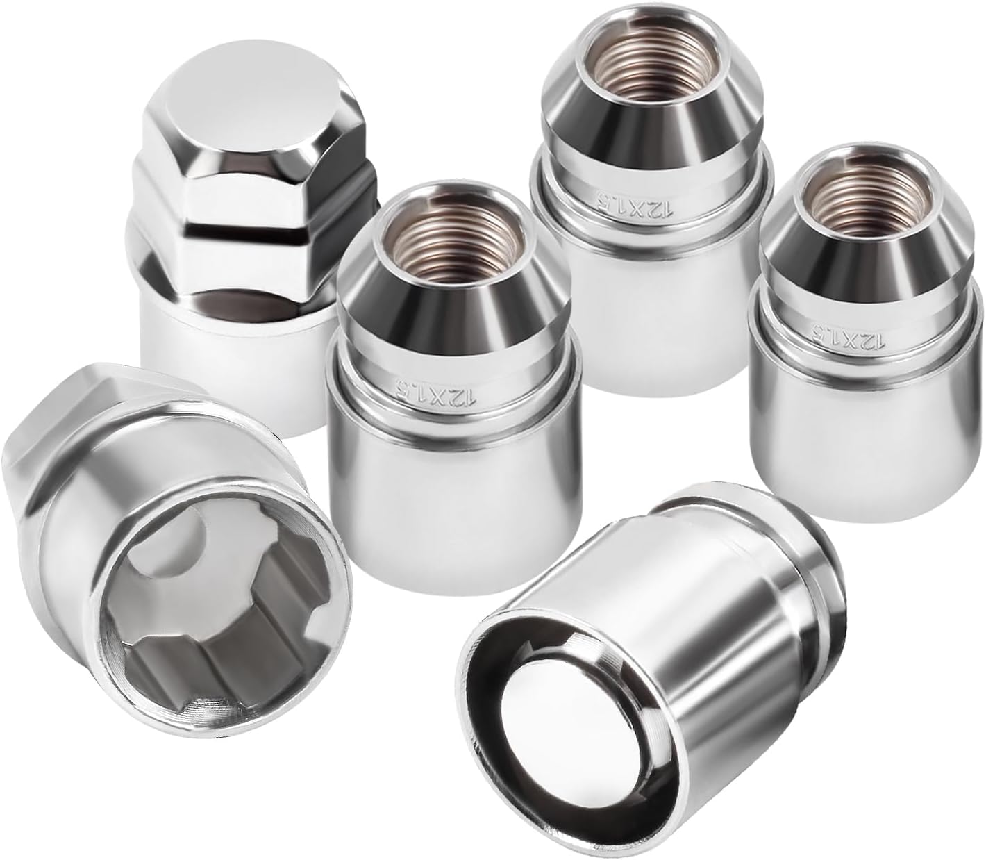 6 Tuercas Bloqueo M12x1.5 para Escape Focus Accord CR-V