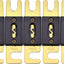 Fusible ANL 50A chapado oro para inversores y audio coche set 5
