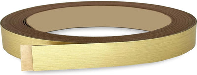 Banda adhesiva PVC oro cepillada 1/2pulg x25ft para MDF