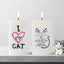 Velas LED conmemorativas para gatos con temporizador 5pulg