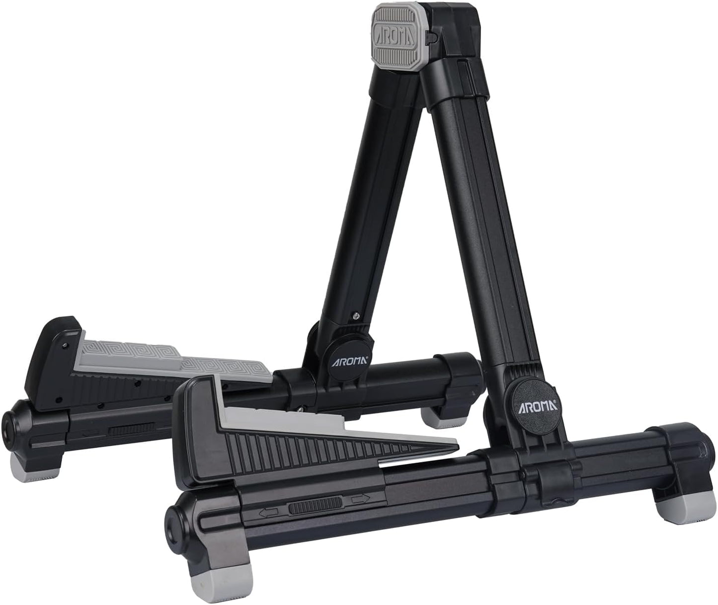 Soporte guitarra plegable aluminio ajustable negro