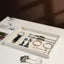 2 Pzas Bandejas Organizadoras Joyería Apilables Beige