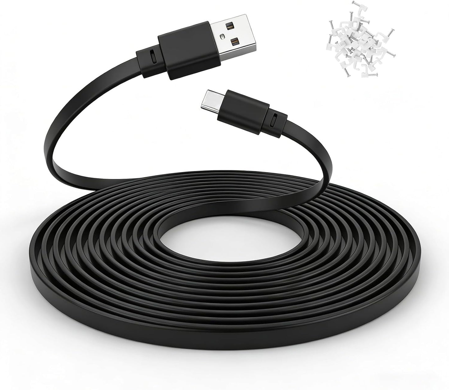 Cable USB C 25ft para cámara exterior impermeable