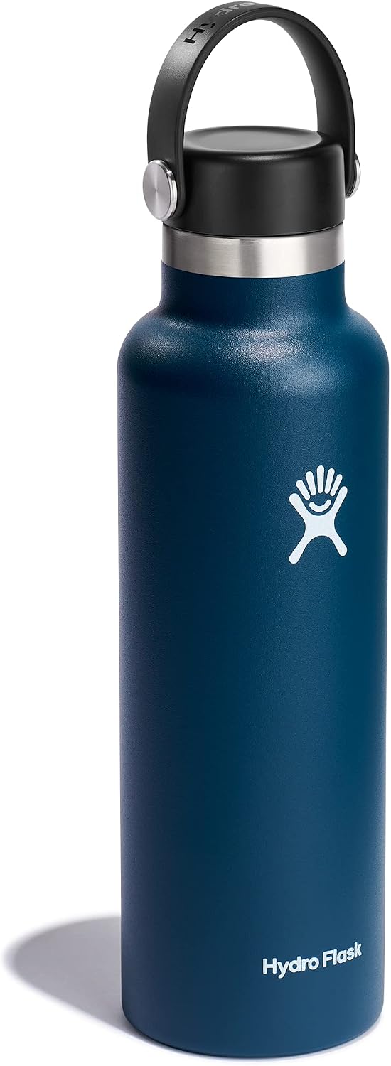 Botella agua acero inox aislada 630ml azul