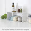 Estante cocina apilable acero para almacenamiento