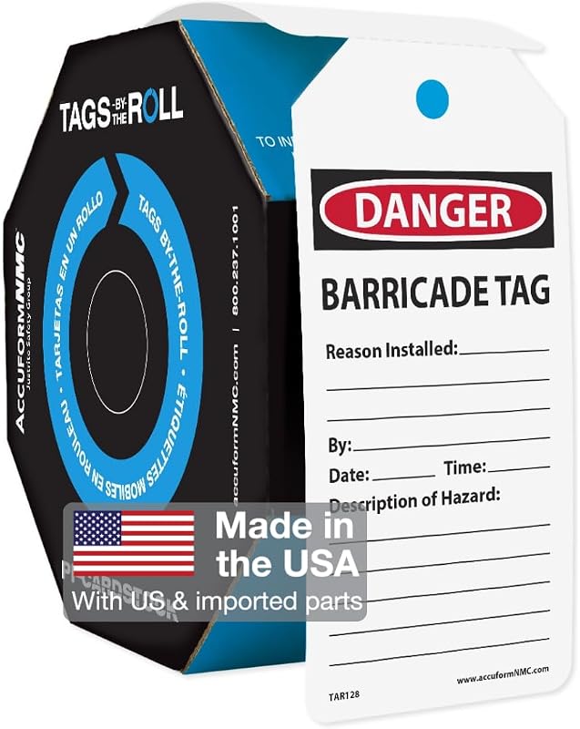 Etiquetas seguridad OSHA 6.25x3" resistentes
