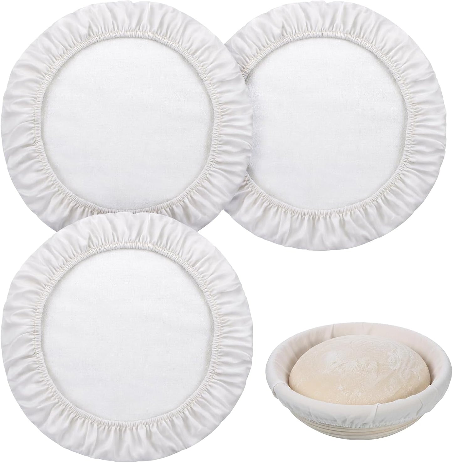 3 Pzas Fundas Tela Masa Madre Algodón Reutilizables