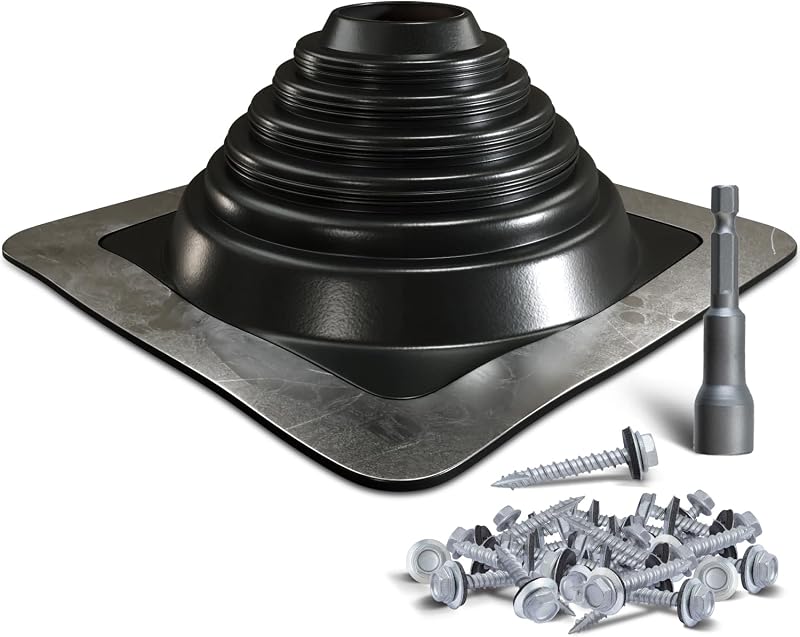 Bota tubo techo silicona 2-3/4 a 7" tornillos llave hex