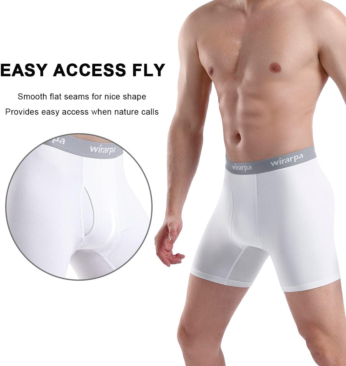 Calzoncillos bóxer algodón elástico para hombre pack 4