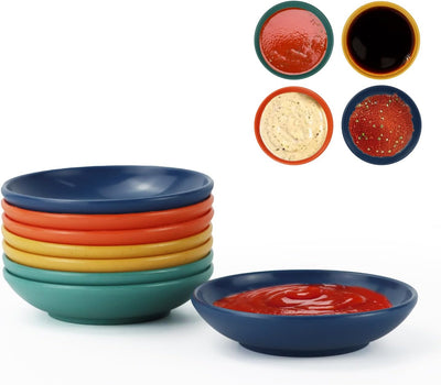 Juego 8 tazones salsa 2oz para ketchup bbq fiesta