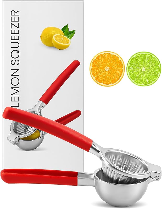 Exprimidor cítricos acero inox grande con agarre antiderrap