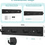 Soporte llaves pared metal autoadhesivo 4 ganchos negro